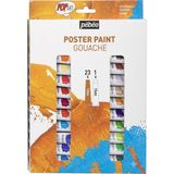 Artlantis Guaj Boya 24 Renk 12 ml 1 Paket Pepeo Guaj Boya Seti 24 Lü Ahşap Tuval Taş Ağaç Boyamalar Için Idea Boyama Seti - Çok Renkli
