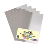 Artlantis Gümüş Gri 50X70 Metalik Aynalı Fon Kartonu 5 Adet 1 Paket Artlantis Aynalı Metalik Fon Kartonu