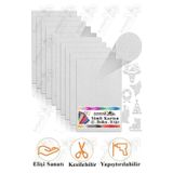 Artlantis Gümüş Gri Simli Karton A3 30x40 cm 10 lu 1 Paket Simli Fon Kartonu Parıltılı Kağıt Anasınıfı Kreş Etkinlik Proje
