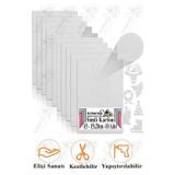 Artlantis Gümüş Gri Simli Karton A5 15x20 cm 10 lu 1 Paket Simli Fon Kartonu Parıltılı Kağıt Anasınıfı Kreş Etkinlik Proje