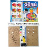 Artlantis Güneş Dünya Ay Modeli Otomatik Pilli 1 Paket Ahşap Dünya Güneş Ay Maketi Haraketli Boyanabilir Deney Etkinlik Bilim Hobi - Siyah - Standart