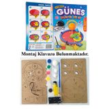 Artlantis Güneş Dünya Ay Modeli Otomatik Pilli 1 Paket Ahşap Dünya Güneş Ay Maketi Haraketli Boyanabilir Deney Etkinlik Bilim Hobi