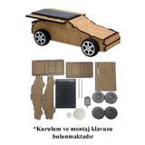 Artlantis Güneş Enerjili Araba Yapım Seti 1 Paket Güneş Paneli Motor Çark Dişli Şaft Deney Seti Solar Enerjili Araba