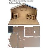 Artlantis Güneş Enerjili Ev Yapım Seti 1 Paket Güneş Paneli Mantar LED Lamba Mdf Ev Maketi Deney Proje - Renkli - Standart