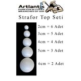 Artlantis Güneş Sistemi Maketi İçin Strofor Köpük Top 20 Adet Yuvarlak Strafor Top Küre Okul Deney Köpük Topla