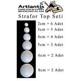 Artlantis Güneş Sistemi Maketi İçin Strofor Köpük Top 22 Adet Yuvarlak Strafor Top Küre Okul Deney Köpük Toplar Beyaz