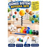 Artlantis Güneş Sistemi Modeli 1 Paket Gezegenler Sistemi Strafor Köpük Top Maket Deney Fen Bilgisi 6 Renk Boya Fırça Okullar Için - Renkli - 9 lu - Standart