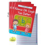 Artlantis Güzel Yazı Defteri A4 Boy 19 x 2 x 3 Adet Standart Dik Çizgili Yazı Defteri Dik Temel Harflerle 1 Sınıf - Renkli - 19x27cm