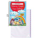 Artlantis Güzel Yazı Defteri A4 Boy 19X27 cm 24 Yaprak 1 Adet Standart Çizgili Yazı Defteri Dik Temel Harflerle 1. Sınıf - Renkli - 19x27cm