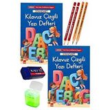 Artlantis Güzel Yazı Defteri A4 Büyük Boy Fatih Kırmızı Ve Siyah Jumbo Kurşun Kalem Sınav Silgisi Kalemtraş Yeni Müfredat Standart Çok Renkli