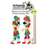 Artlantis Hacivat ve Karagöz Gölge Oyun Seti 26 cm 1 Paket Karagöz Hacıvat Kukla Oyunu Oyun Seti Okul Sınıf