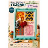 Artlantis Halı Dokuma Tezgahı Plastik 23x31 cm 1 Paket Okul Çocuk Hobi Elişi Tezgah Halı Dokuma Seti Okul Sınıf Etkinlik