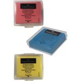 Artlantis Hamur Silgi Kutulu Sarı Kırmızı Mavi 3 Paket Faber Hamur Silgi Çizim Silgisi Yoğrulabilir Silgi Plastik Kutulu - Standart - Sarı - Mavi