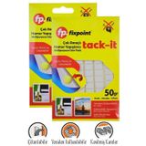 Artlantis Hamur Yapıştırıcı Tack-it 50gr 2 Paket Fixpoint 65 Parça Macun Sakız Yapıştırıcı Takıt Çerçeve Afiş Duvar İz Bırakmaz