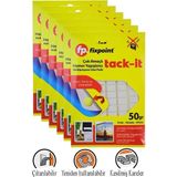 Artlantis Hamur Yapıştırıcı Tack-It 50GR 6 Paket Fixpoint 65 Parça Macun Sakız Yapıştırıcı Takıt Çerçeve Afiş Duvar Iz Bırakmaz - Beyaz - 8x11 cm - Standart