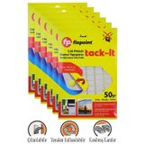 Artlantis Hamur Yapıştırıcı Tack-it 50gr 6 Paket Fixpoint 65 Parça Macun Sakız Yapıştırıcı Takıt Çerçeve Afiş Duvar İz Bırakmaz