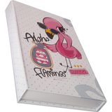 Artlantis Hatıra Defteri Kilitli Kız Modeli Günlük Defteri Flamingo Kutulu 100 Yaprak Çizgili 1 Adet - Beyaz - A5