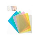 Artlantis Hazır Kitap Kaplığı Şeffaf Buzlu Renkli 5 Adet 1 Paket Cırtlı Ayarlanabilir Kendinde Yapışkanlı Kaplık Okul Sınıf