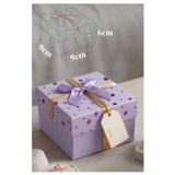 Artlantis Hediye Kutusu Kare 1 Adet K-8757 Küçük Boş Hediye Kutusu Sevgiliye Özel Kurdelalı Kutu Karton Kutu Hatıra Kutusu 9x9cm