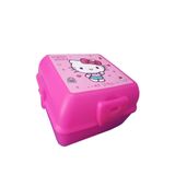 Artlantis Hello Kitty Beslenme Kutusu Pembe 4 Bölmeli Kız Figürlü 1 Adet Yemek Saklama Kabı Pembe Beslenme Çantası