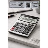 Artlantis Hesap Makinesi Siyah 12X16 cm 1 Adet Csl CS-8113-120 12 Haneli Orta Boy Okul Ofis Büro Masaüstü Hesap Makinası