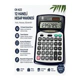 Artlantis Hesap Makinesi Siyah Gri 14x18.5cm 1 Adet Cockpıt Ck-662t 12 Haneli Büyük Boy Hafızalı Büro Masaüstü Hesap Makinası