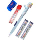 Artlantis Işıklı Deniz Kızı Uçlu Kalem Seti Mavi 0.7 mm 1 Paket Denizkızı Başlıklı Versatil Kalem Süslü Silikonlu Hediyelik Kalem - Standart - 0.7mm