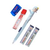 Artlantis Işıklı Deniz Kızı Uçlu Kalem Seti Mavi 0.7 mm 1 Paket Denizkızı Başlıklı Versatil Kalem Süslü Silikonlu Hediyelik Kalem
