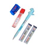 Artlantis Işıklı Dinazor Uçlu Kalem Seti Mavi 0.7 mm 1 Paket Dinazor Başlıklı Versatil Kalem Süslü Silikonlu Hediyelik Kalem