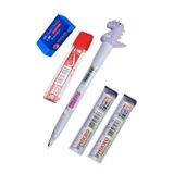 Artlantis Işıklı Dinazor Uçlu Kalem Seti Mor 0.7 mm 1 Paket Dinazor Başlıklı Versatil Kalem Süslü Silikonlu Hediyelik Kalem