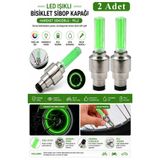 Artlantis Işıklı Sibop Kapağı 2 li 1 Paket Fotosel Haraket Sensörlü Led Işık Bisiklet Araba Motor Tekerlek Las