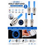 Artlantis Işıklı Sibop Kapağı 4 lü 1 Paket Fotosel Haraket Sensörlü Led Işık Bisiklet Araba Motor Tekerlek Las