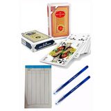 Artlantis İskambil Pişti Oyun Kağıdı Briç Batak 52 Oyun Kağıdı 2 Paket Yazboz Kalem İskanbil Biriç Puma Oyun Kağıdı