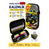 Artlantis Jeep Kabartmalı Bölmeli Kalemlik 1 Adet P-6011 Erkek Çocuk Okul Kalem Kutusu 3 Boyutlu Sevimli Karik