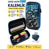 Artlantis Jeep Kabartmalı Bölmeli Kalemlik 1 Adet P-6011 Erkek Çocuk Okul Kalem Kutusu 3 Boyutlu Sevimli Karikatür Hediyelik - Mavi