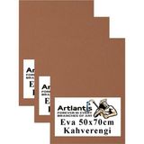 Artlantis Kahverengi Eva 50 x 70 cm 3 Adet Eva Süngeri Okul Kreş Anasınıfı Elişi Etkinlikleri - Standart - 50x70cm