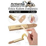Artlantis Kalem Zımparası 2 Adet Eskiz Zımpara Kağıdı Füzen Kömür Kalem Karakalem Kalemtraş Kömür Bileme İnce Dişli Çizim Zımpara