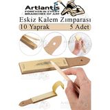 Artlantis Kalem Zımparası 5 Adet Eskiz Zımpara Kağıdı Füzen Kömür Kalem Karakalem Kalemtraş Kömür Bileme Ince Dişli Çizim Zımpara - Standart - Naturel