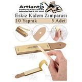 Artlantis Kalem Zımparası 5 Adet Eskiz Zımpara Kağıdı Füzen Kömür Kalem Karakalem Kalemtraş Kömür Bileme İnce Dişli Çizim Zımpara