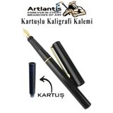 Artlantis Kaligrafi Kalemi 1 Adet Kartuşlu Kesik Uçlu Dolma Kalem Calligraphy Kalem Seti Hat Yazma Tasarım San