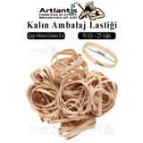 Artlantis Kalın Ambalaj Lastiği 50 gr 25 li 1 Paket %100 Kauçuk 64x6mm Geniş Büyük Paket Lastik Kasa Poşet Taş