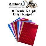 Artlantis Kalpli Elişi Kağıdı A4 10 Renk 1 Paket Kalp El Işi Kağıdı 10 Lu Kreş Ana Sınıfı Okul Öncesi Sınıf Malzemesi - Çok Renkli - Standart - 21x30