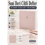 Artlantis Kare Not Defteri 16X16CM 1 Adet Lizz Sert Kapak 120 Yaprak Ciltli Çizgisiz Özel Anı Günlük Defteri Suni Deri - Açık Pembe