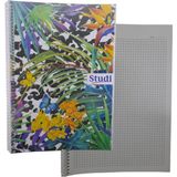 Artlantis Kareli 72 Yaprak Spiralli Defter A4 Boy Desenli Plastik Kapak 1 Adet Studi 72 Yp Spralli Plastik Kapak Kareli Defter