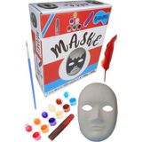 Artlantis Karton Maske Boyama Seti 1 Paket Ipek Fırçalı Akrilik Boyalı Boyanabilir Maske Okul Sınıf Etkinlik - Renkli - Standart