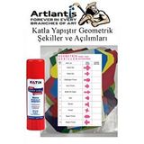 Artlantis Katla Yapıştır Geometrik Şekiller Açılımları Ve 20 Gr Fatih Stick Yapıştırıcı Geometrik Cisimler Proje Tasarım Okul Sınıf Materyal Siyah