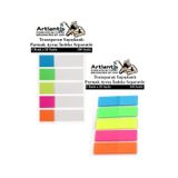 Artlantis Kendinden Yapışkanlı Ayraç Postit 5 Renkli 2 Paket Yapışkanlı Not Kağıdı Transparan Parmak Ayraç İndeks Seperatör 5 Li M