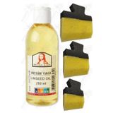 Artlantis Keten Yağı 250 ml 1 Adet Yassı Patpat Sünger Fırça Seti 3 lü Resim Yağı Monalisa Rafine Bezir Yağı Yağlı Boya İnceltici