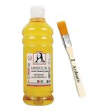 Artlantis Keten Yağı 500 ml 1 Adet ve Zemin Fırçası Resim Yağı Monalisa Rafine Bezir Yağı Yağlı Boya İncelticisi Yağlı Boya Yardımcı Malzemesi