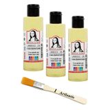 Artlantis Keten Yağı 70ml 3 Adet ve Zemin Fırçası Resim Yağı Monalisa Rafine Bezir Yağı Yağlı Boya İncelticisi Yağlı Boya Yardımcı Malzemesi